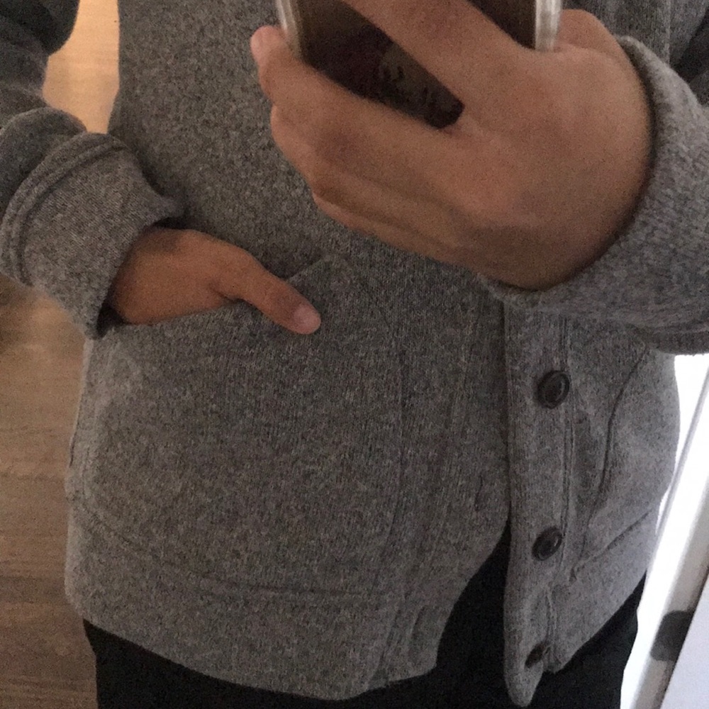 Old Navy Men’s Gray Stitch Coat
